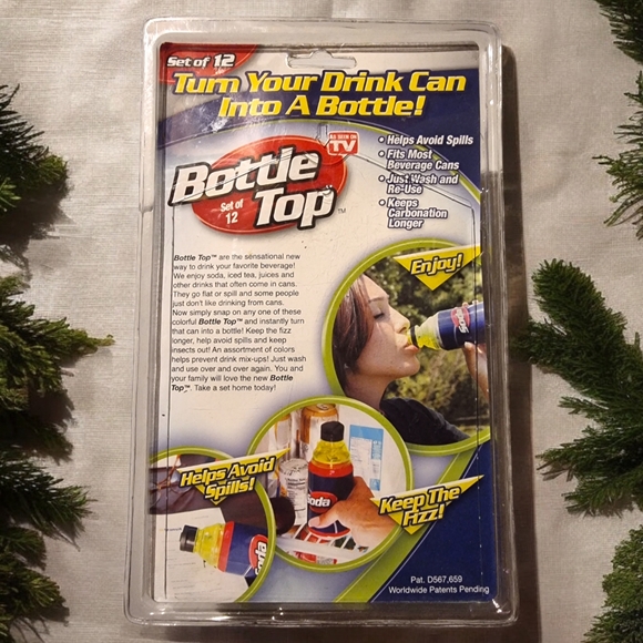 🆕️ As Seen On TV Set Of 12 Bottle Tops Turn Your Drink Can Into A Bottle - Picture 2 of 4